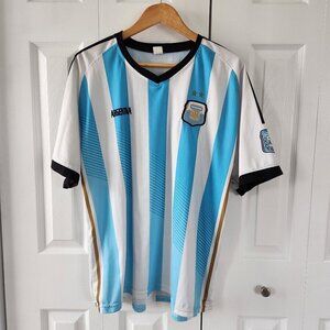Argentina Blue/White Short Sleeve Soccer Jersey